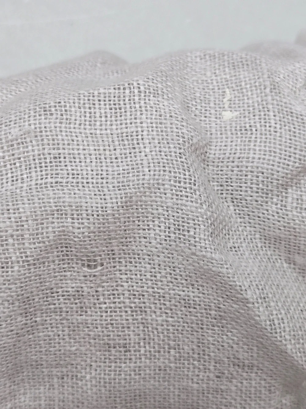 QUINCE Set Of 2 48x84 European Linen Sheer Curtains Cloud 9310